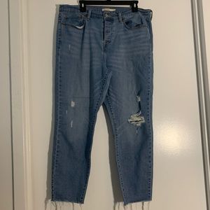 Levi’s Ripped Wedgie Skinny Button Fly Jeans 18W
